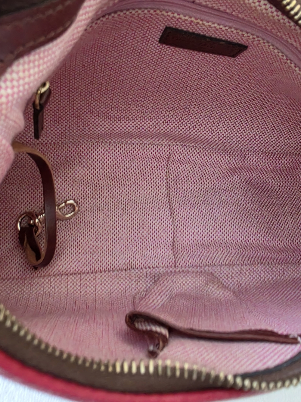 Dooney & Bourke 1975 Red Leather Shoulder Bag - Picture 11 of 11